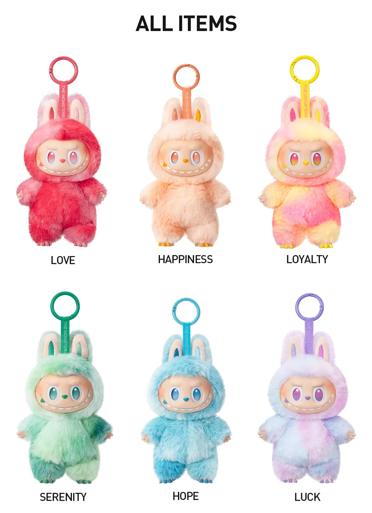 THE MONSTERS Big into Energy Series-Vinyl Plush Pendant Blind Box - Labubu